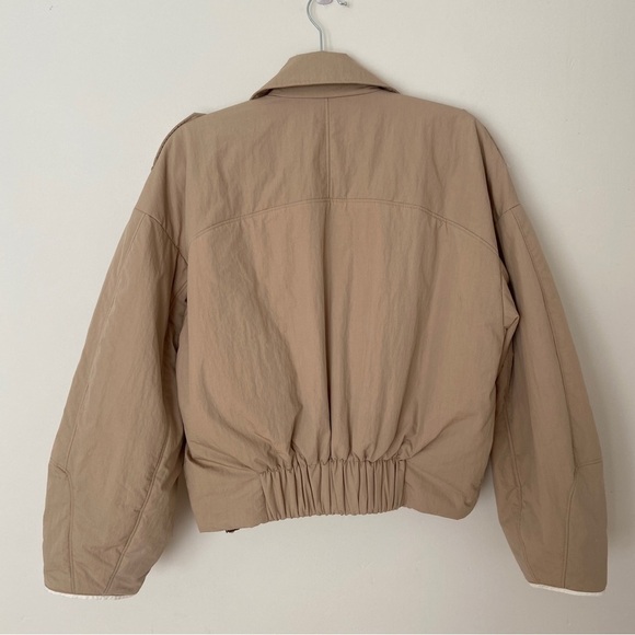 ba&sh Korence Cropped Trench Coat Beige size XS Cotton Utility Minimalist - Picture 11 of 14